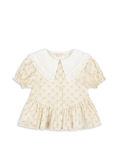 Coeur Collar Shorts Set - Ciel Mirage