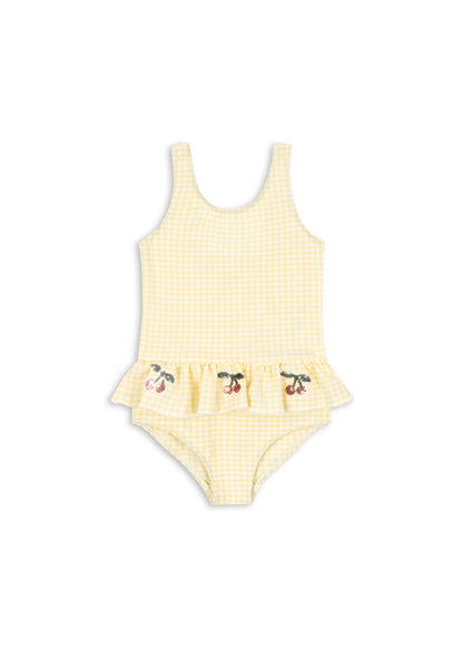 Etta Swimsuit - Banana Almond Check