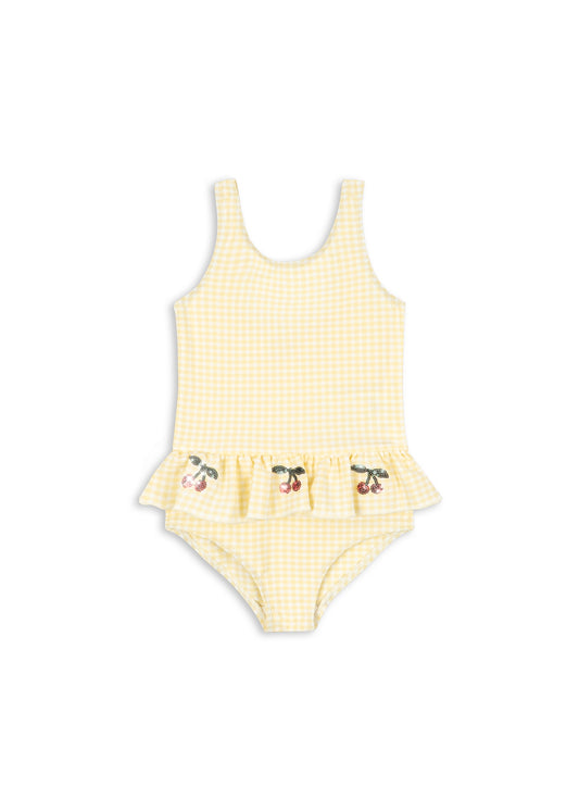 Etta Swimsuit - Banana Almond Check