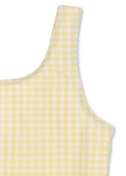 Etta Swimsuit - Banana Almond Check