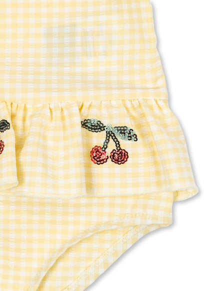 Etta Swimsuit - Banana Almond Check