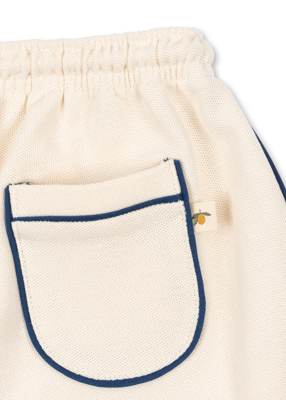 Florian Polo Shorts Set - Antique White