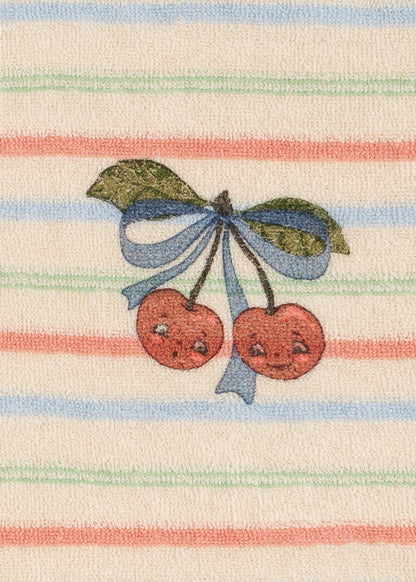 Itty Rib Sweat Short Set - Confetti Stripe