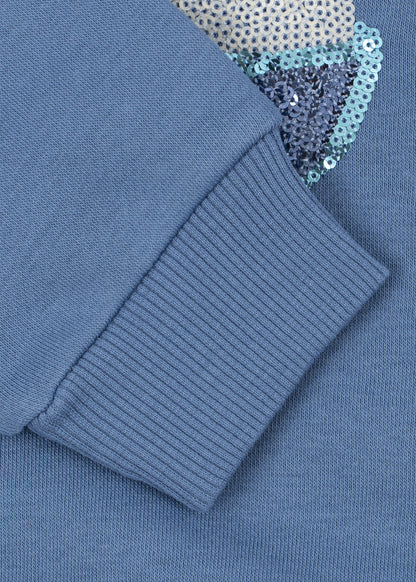 Loumilla Sweat Shorts Set - Ice Cream Colony Blue