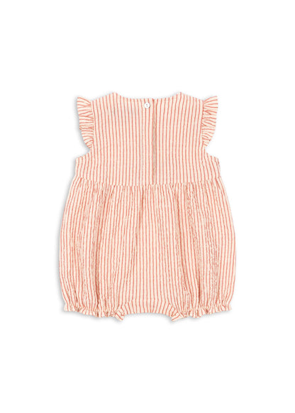 Ellie Frill Romper - Amour Stripe