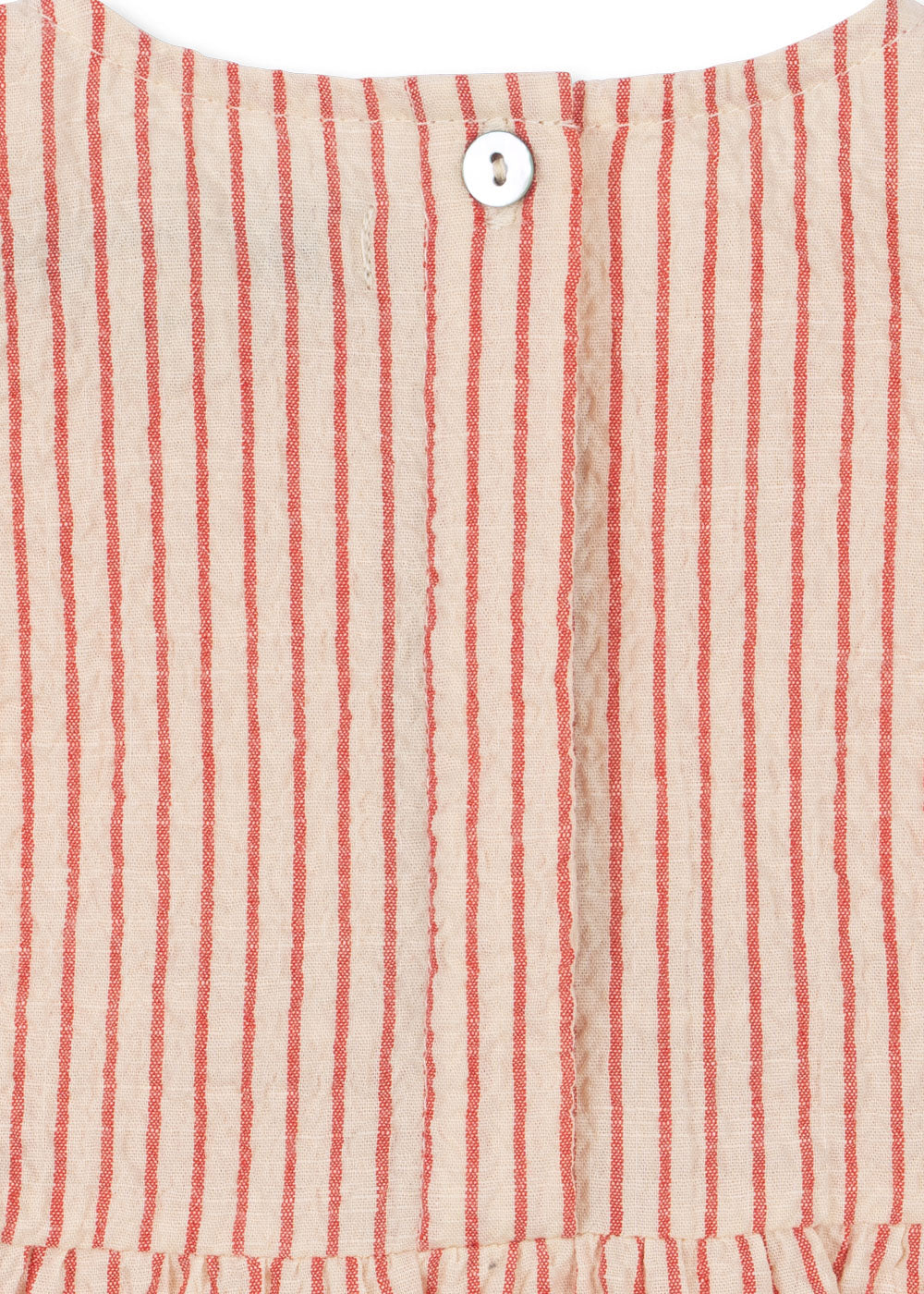 Ellie Frill Romper - Amour Stripe