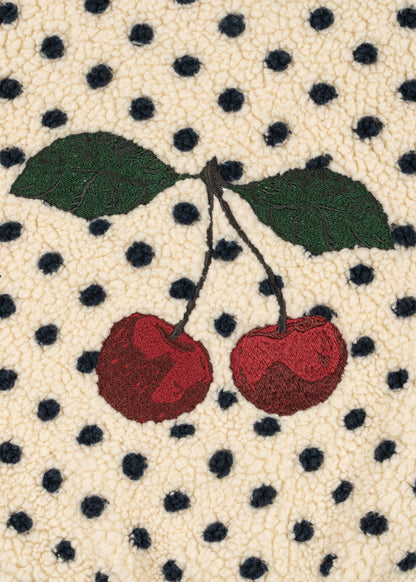 Jody Embroidered Teddy Jacket - Dot Lumiere