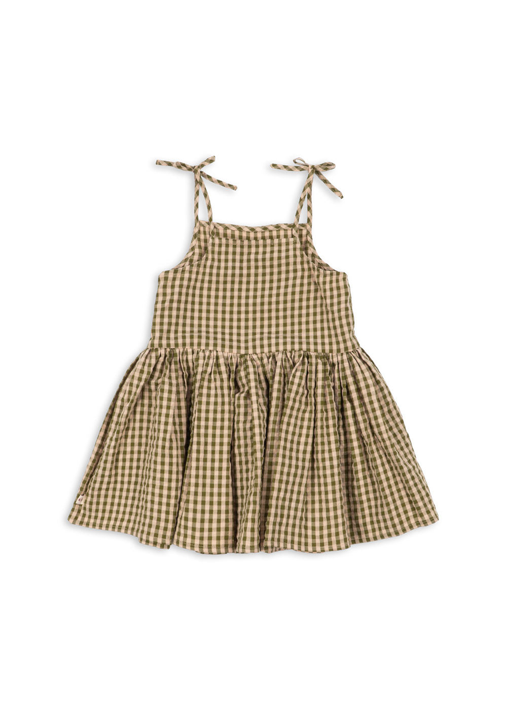 Kim Isotta Dress - Avocado Check