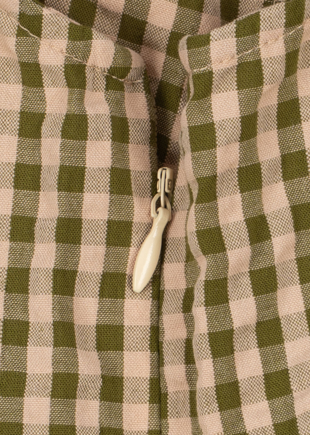 Kim Isotta Dress - Avocado Check