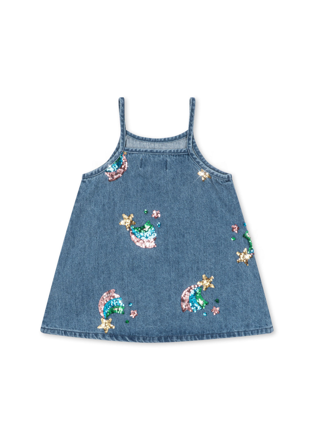 Magot Sequin Strap Dress - Rainbow Star
